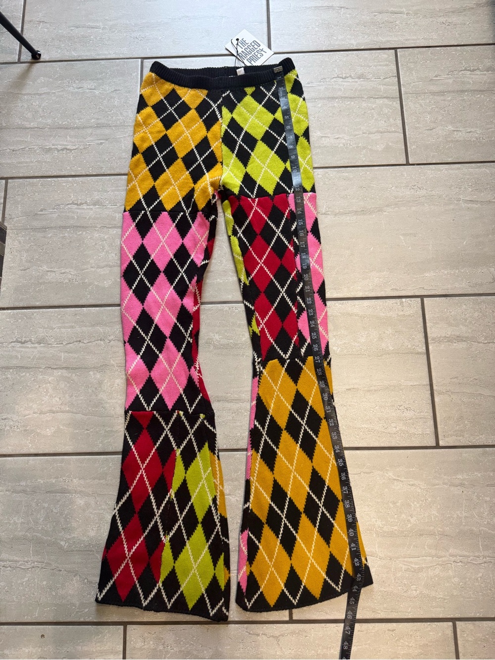The Ragged Priest primary knIt pants are a size S but the fit is more like XXS. - Picture 3 of 11